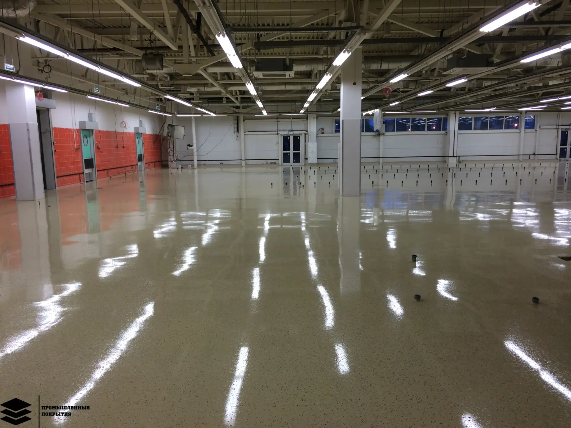 Магазин продуктов «Магнит», Междуреченск — бетонный пол с топпингом